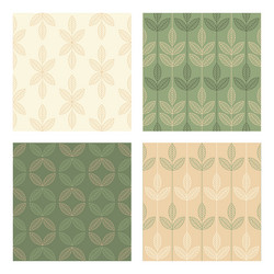 Set of minimal seamless pattern with geometric vector