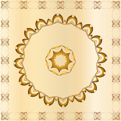a symmetrical pattern of abstract shapes vector image