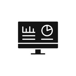 dashboard icon set real time data monitor symbol vector image