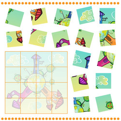 Jigsaw puzzle game for children Royalty Free Vector Image