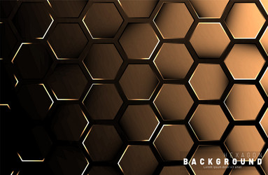 Abstract hexagon gradient colorful light pattern vector