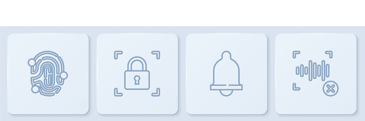 Fingerprint Motion Sensor with Lock vector image