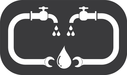 plumbing logo icon vector