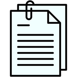 White paper icon blockchain related vector