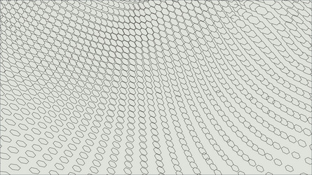 abstract 3d illuminated distorted mesh sphere vector image