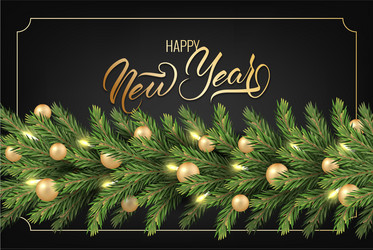 festive background for new year greeting card vector