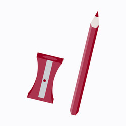 set of in realistic style sharpened pencil vector image