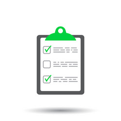 To do list icon checklist task in flat style vector