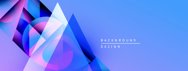 abstract geometric shapes overlap creating vector image