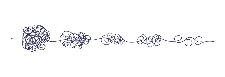 chaos simplifying problem solving and business vector