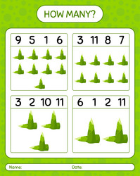 how many counting game with bamboo shoot vector image
