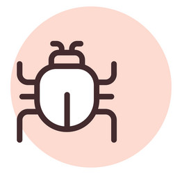 app bug on a white background vector image