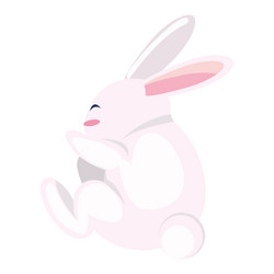 White rabbit Royalty Free Vector Image - VectorStock