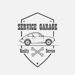 Car service labels vector