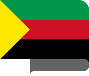 flag horizontal shape pointer for world map vector image