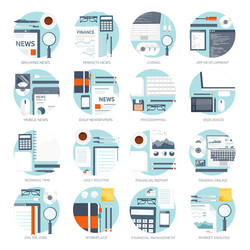 flat background coding vector image
