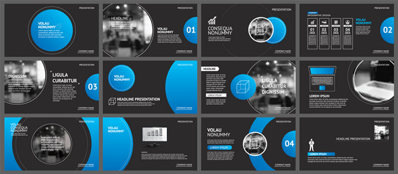 presentation and slide layout background design vector image