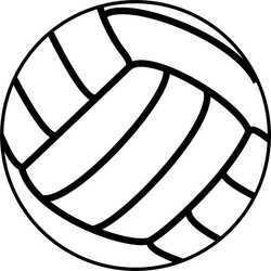 Volleyball ball symbol vector