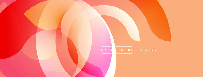 abstract colorful overlapping shapes create vector image