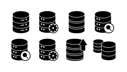 database icon server storage vector image