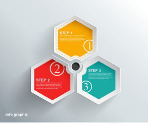 Modern Info Objects with Text Spaces vector image