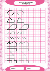 repeat pattern tracing lines activity special vector image