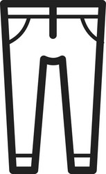 trousers vector image
