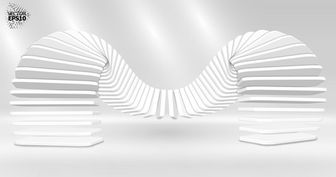 bright 3d abstraction with an array of smoothly vector image