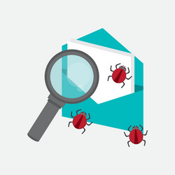 envelope or file folder system security design vector image