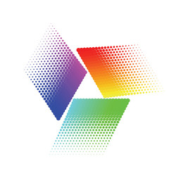 Halftone Triangular Pattern vector image