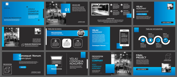 presentation and slide layout background design vector image
