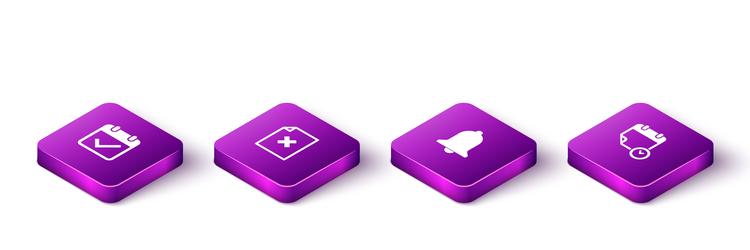 Set isometric calendar with check mark delete vector