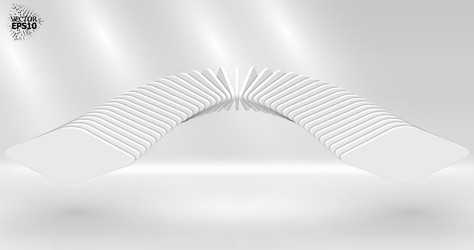 bright 3d abstraction with an array of smoothly vector image