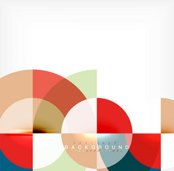 Minimal circle abstract background design vector