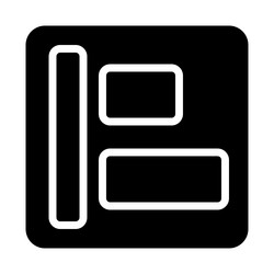 website layout icon concept of web design vector image