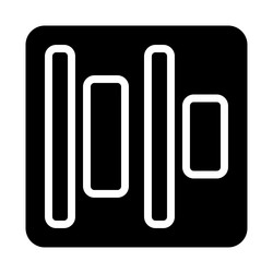 alignment icon for text editing and formatting vector image