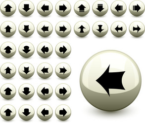 Arrow buttons vector