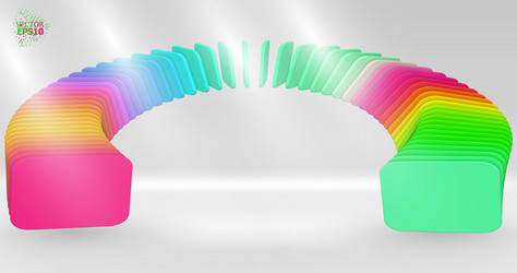 bright 3d abstraction with an array of smoothly vector image