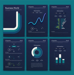 Modern infographic concept business graphics vector