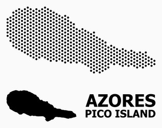 pixel pattern map pico island vector image