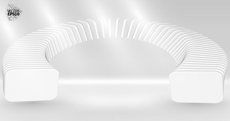 bright 3d abstraction with an array of smoothly vector image