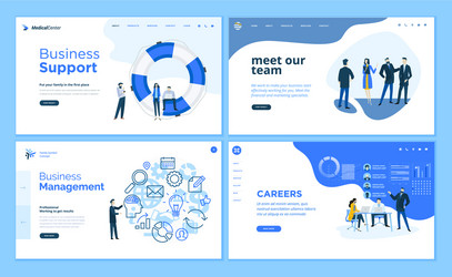 Modern Web Page Templates vector image