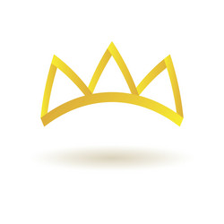 Crown king logo symbol icon vector