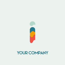 Initial letter i logo design template Royalty Free Vector