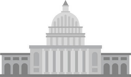 white house icon isolated Vector Image