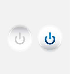 Start power button ui icon design on off symbol vector