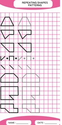 repeat pattern tracing lines activity special vector image