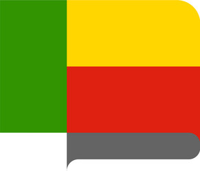 flag horizontal shape pointer for world map vector image