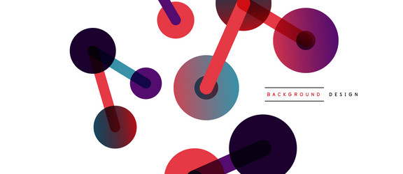Abstract background round dots connected by lines vector