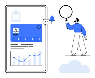 digital payment dashboard with analytics and user vector image